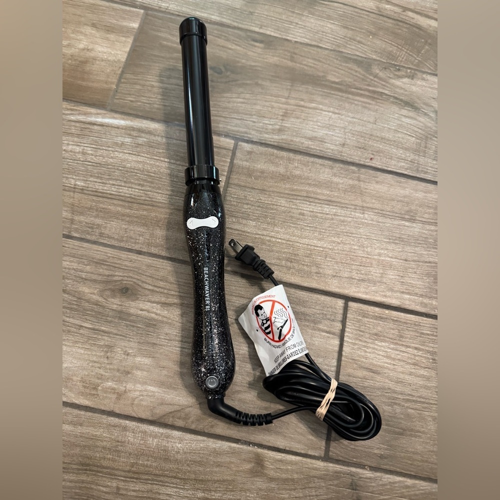 Beachwaver Black Curling Wand with Glitter Handle